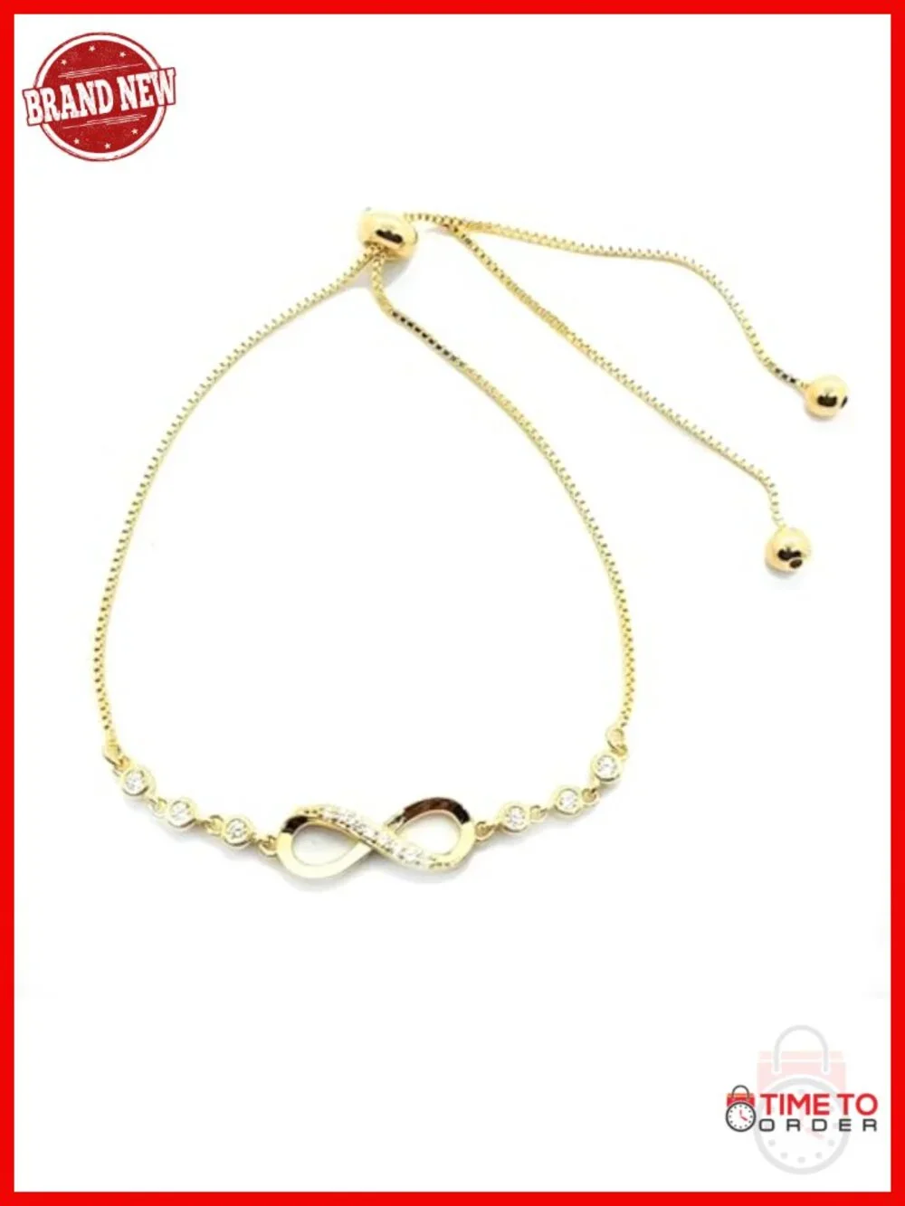 Apology Gifts for Her - Sorry Bracelet with Infinity Charm, White Gold Plated